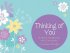 Thinking Of You Cards - Pack of 16