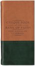 Chequebook of the Bank of Faith Tan/Green