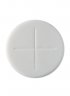Peoples Altar Bread Single Cross Sealed Edge - White - Pack of 250