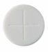 Priests Altar Bread Sealed Edge Single Cross - White - Pack of 50