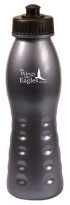 Sporty Plastic Water Bottle: Charcoal Focus On Jesus