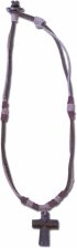 Necklace - Wood Cross Leather