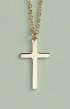 9ct Gold plain cross pendant