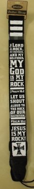 God Is My Rock Guitar Strap