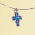 Necklace Wire hoop with cross Pack of 3