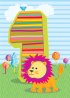 1st Birthday Card - Single