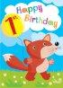1st Birthday Card - Pack Of 6