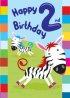 2nd Birthday Card - Pack of 6