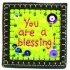 Felt scripture magnet You are a blessing