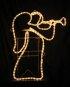 Large Right Facing Clear Angel With Trumpet
