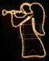 Small Left Facing Clear Angel With Trumpet