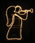 Large Right Facing Opaque Angel With Trumpet