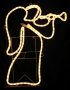 Small Right Facing Opaque Angel With Trumpet