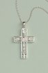 Silver RM Style Cross Pendant
