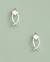 Solid Silver fish earrings