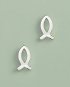 Fish Earrings: Silver