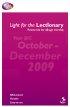 Light For The Lectionary Oct Dec 2009