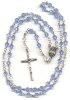 Catholic Rosary: Light Sapphire Swarovski� Crystal 