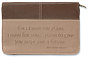 Jeremiah 29:11 Bible Cover: Chocolate & Toasted Almond, Large 