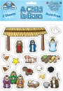Child Is Born Sticker Set