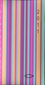 2010 Stripey Daisies Slim Diary