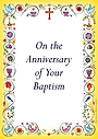 Anniversary Of Baptism Card - Pack of 10