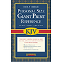 KJV Personal Size Reference Bible: Black, Imitation Leather, Giant Print 