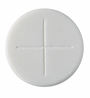 Priests Altar Bread Sealed Edge Single Cross - White - Pack of 50