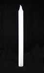 White Advent Candle Plain (Each)