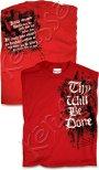 Thy Will Be Done T Shirt: Red, Medium