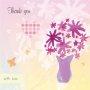 Flowers: Thank You Card - Pack of 6