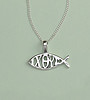 Silver Fish & Ixoye Pendant