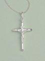 Crucifix Pendant: Silver