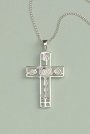 Rennie MacIntosh Style Cross Pendant: Silver 