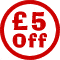 �5 Off