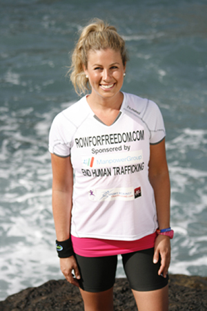 World Record rower, and anti trafficking campaigner, Julia Immonen