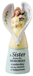 5" Sister Resin Message Angel