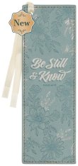 Bookmark Faux Leather Teal Be Still & Know Ps. 46:10
