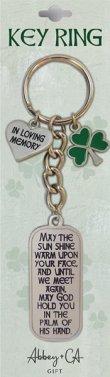 Irish In Loving Memory Metal Key Ring