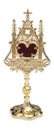 Gold Plated Reliquary H 32 cm