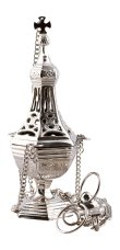 Nickel Plated Thurible H 31 cm