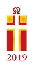 Candle Transfer - Red And Gold Block Cross