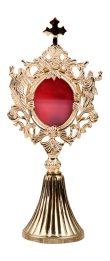 Gold Plated Reliquary H 22 cm