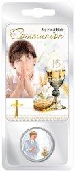 Boy's Communion Pocket Token Card