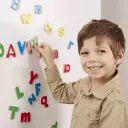 52 Wooden Alphabet Magnets in a Box - Uppercase and Lowercase Letters