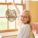 Stained Glass Made Easy Activity Kit: Butterfly - 140+ Stickers