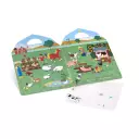Puffy Sticker Play Set - On the Farm - 52 Reusable Stickers, 2 Fold-Out Scenes