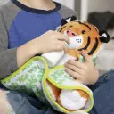Baby Tiger Plush Stuffed Animal with Pacifier, Diaper, Baby Bottle