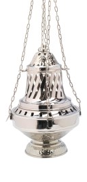 Nickel Plated Thurible H 33 cm