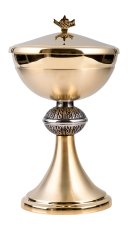 Golden Plated Ciborium H 22 cm